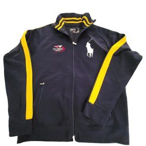 Polo Ralph Lauren Men's track jacket Navy Blue 2007 US Open Full Zip sz L  new